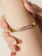 wearing Pink Zircon Bracelet